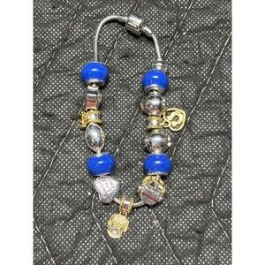 BGE Indianapols Colts Theme Charm Bracelet W/  13 - Charms